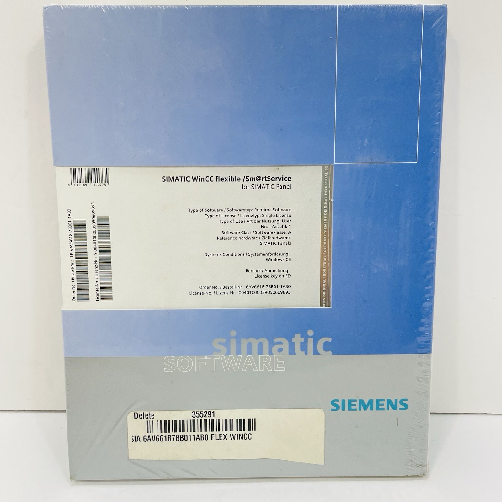 Siemens 6AV6 618-7BB01-1AB0 WinCC Flexible Sm@rtAccess For SIMATIC Panel ~NEW~