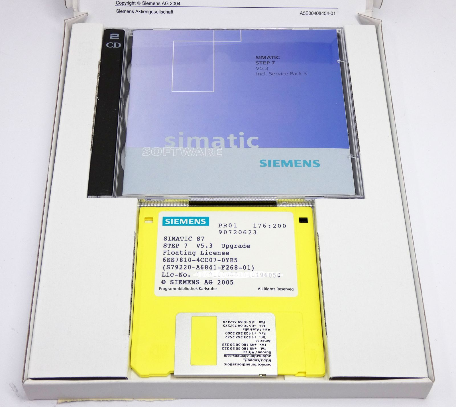 Siemens Simatic S7 6ES7810-4CC07-0YE5 6ES7 810-4CC07-0YE5 Step7 V5.3 -Unused/Original Packaging