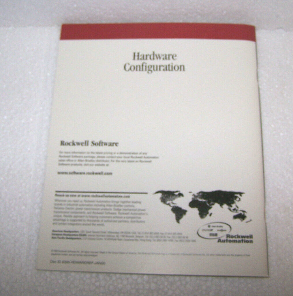 Rockwell Software Hardware Configuration Reference Guide Manual 9399 Vintage VGC