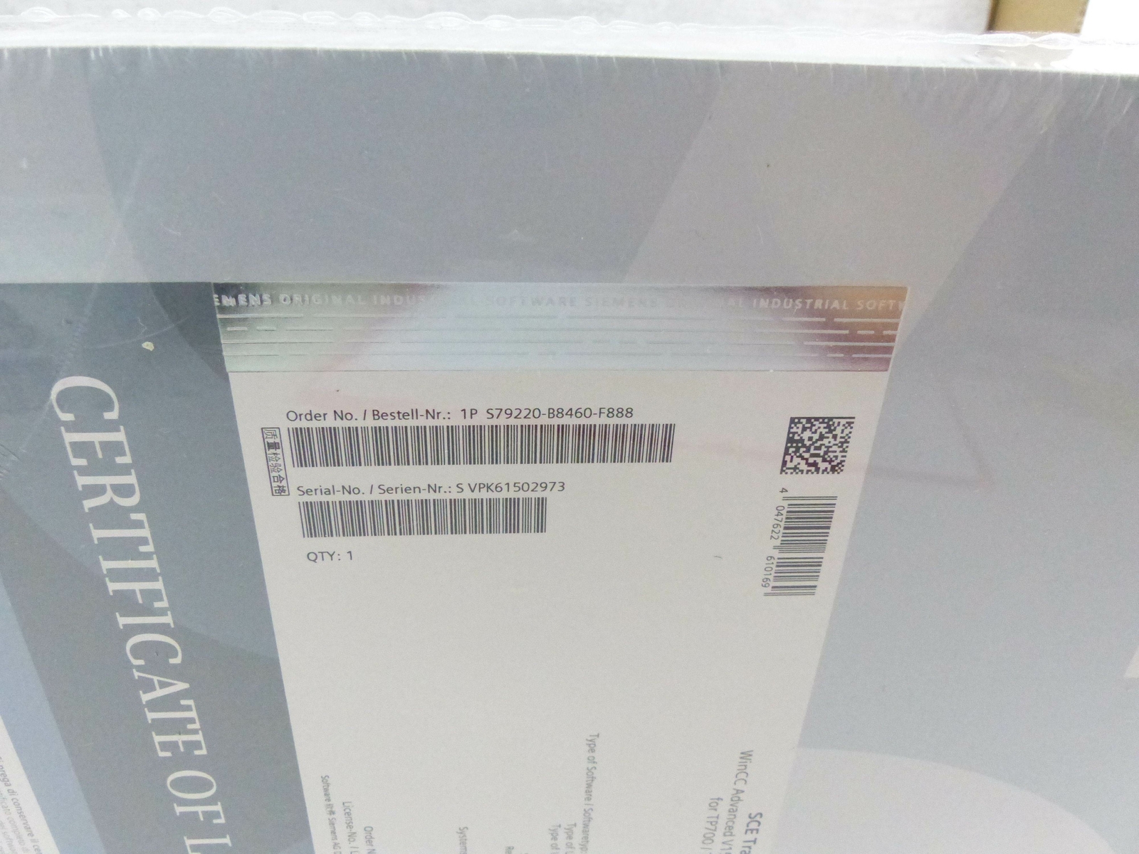 SIEMENS SIMATIC SCE Trainer Package HMI TP700/TP1500 S79220-B8460-F888 (5665Z)