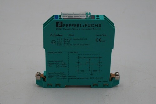 Pepperl+Fuchs Z960 Zener Barrier Barrier Part No.71858 Z-Series