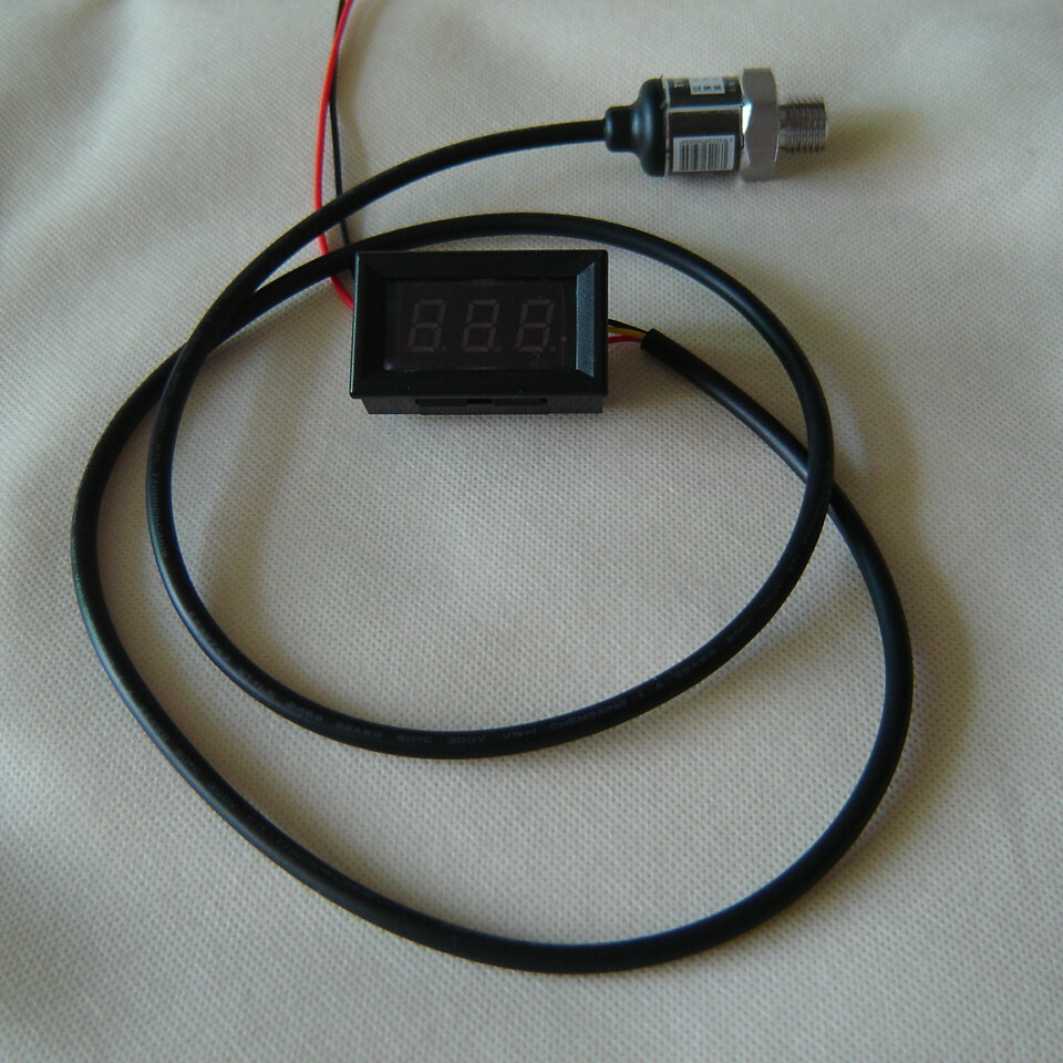 1PC pneumatic shock digital pressure gauge Small panel mounting Pressure gauge