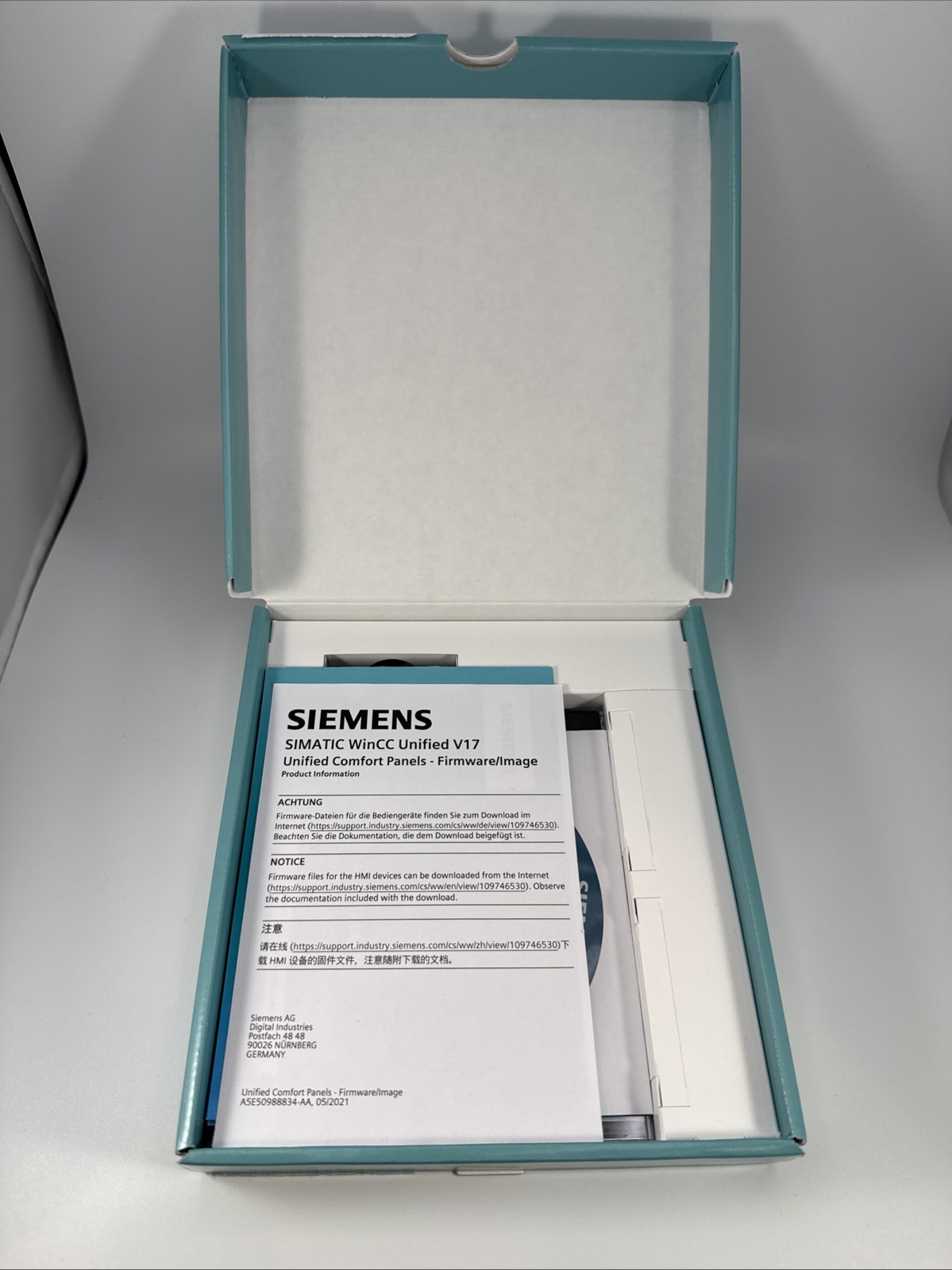Siemens SIMATIC WinCC Unified V17 Comfort Engineering 6AV2151-0XB01-7AA5
