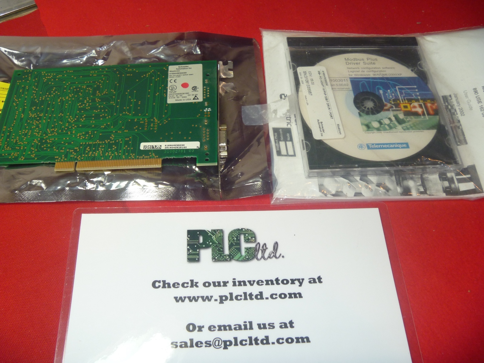 416NHM30030 Used Modicon PCMCIA MB+ Adapter with Driver Software 416-NHM-300-30