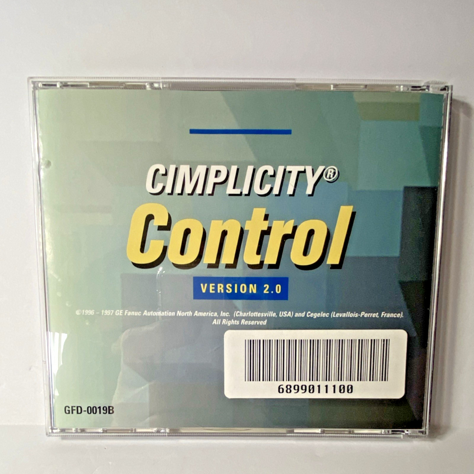 GE Fanuc CIMPLICITY Control Version 2.0 Monitoring & Control CD GFD-0019B