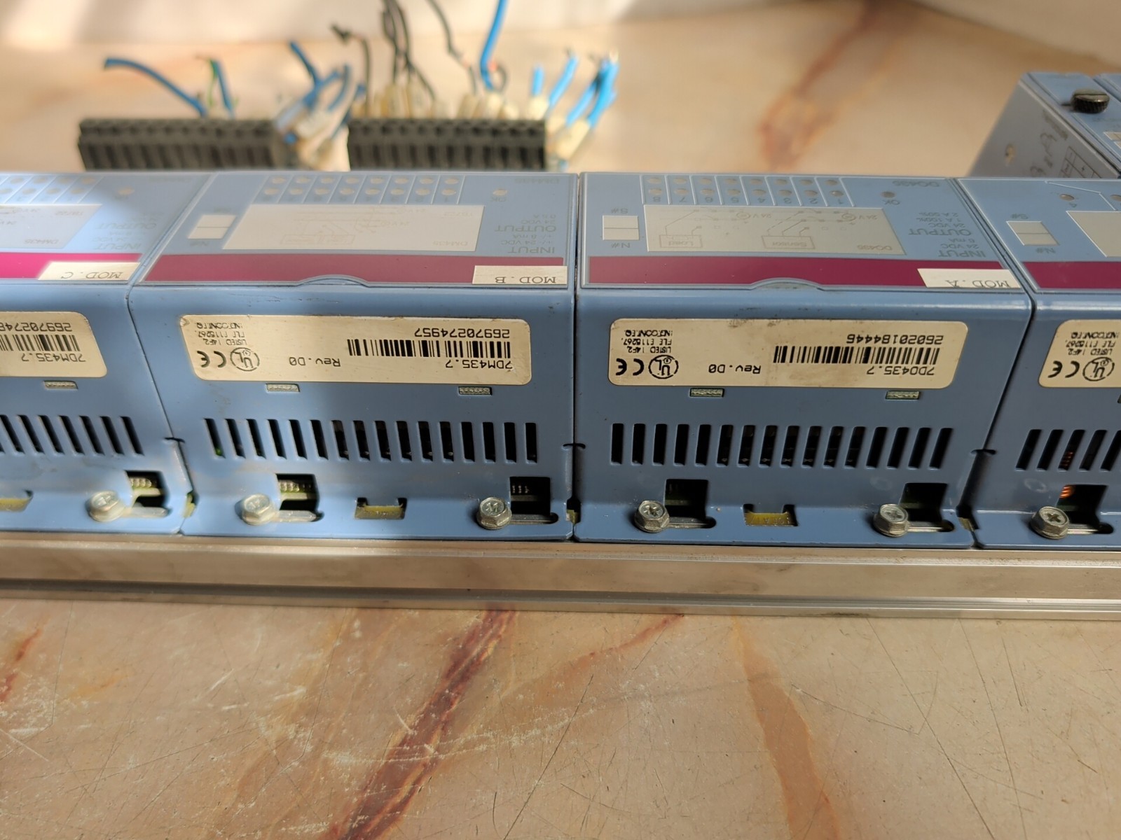 B&R AUTOMATION CP470 CPU W/ AF101 (2) DO435 (1) DM435 (3) DM435 (1) DO720 RACK