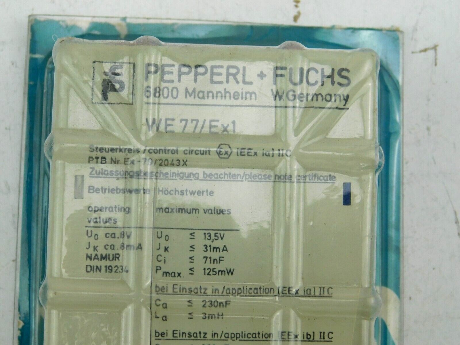 PEPPERL+FUCHS WE77/Ex1 Trennversterker