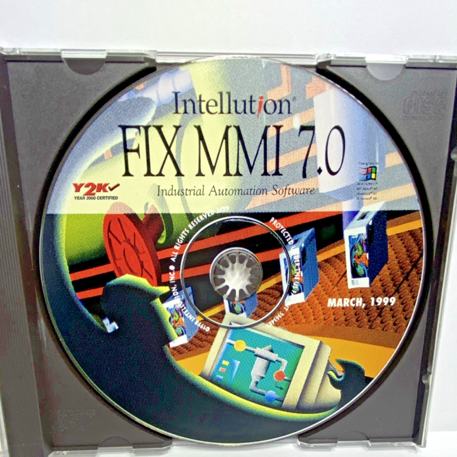 Intellution FIX MMI 7.0 Industrial Automation Software CD for Windows 95/98/NT