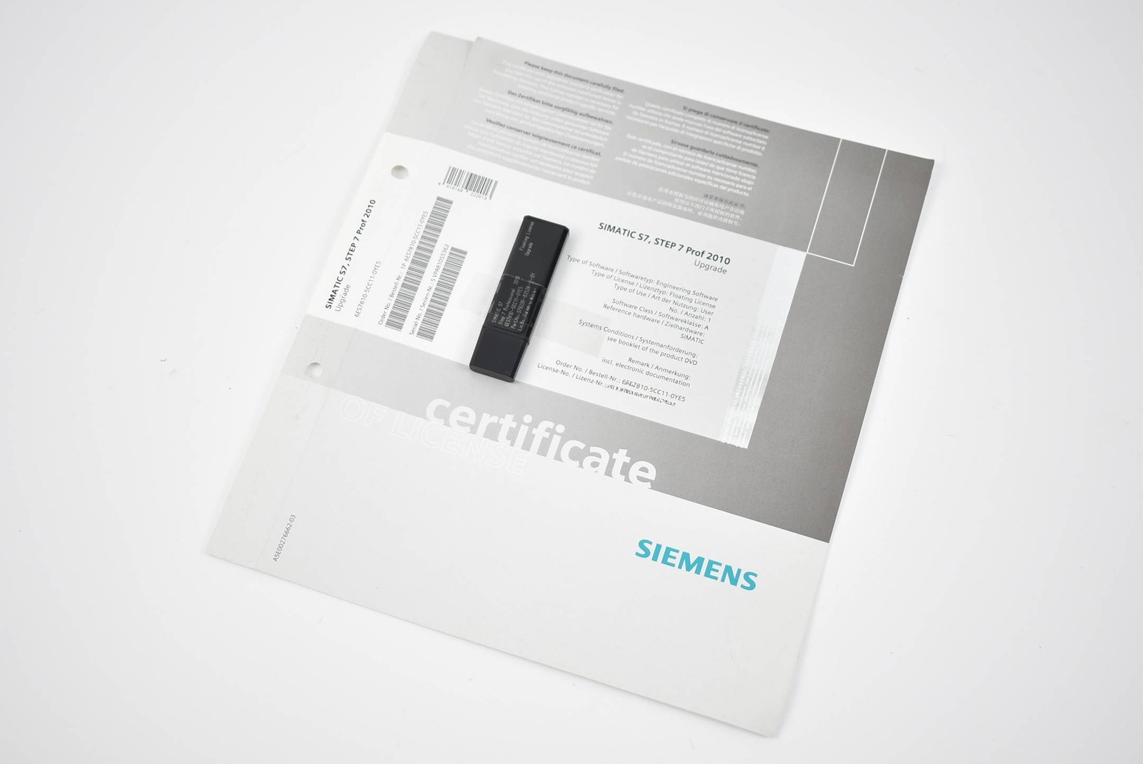 Siemens Simatic S7 STEP 7 Prof 2010 6ES7810-5CC11-0YE5 ( 6ES7 810-5CC11-0YE5 )