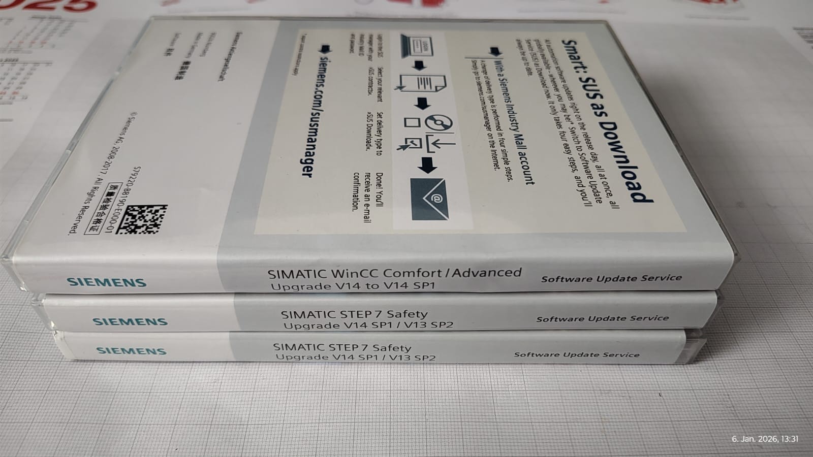 Siemens Simatic TIA V14 SP1 Complete Step7, WinCC, Safety – 8 Discs No Licenses.