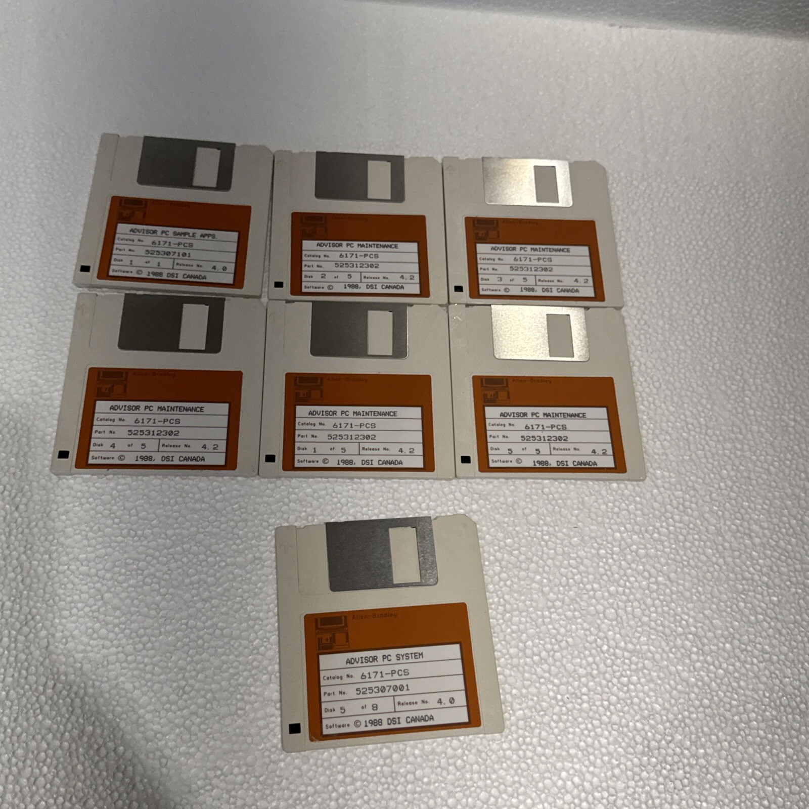 Allen bradley advisor pc sample app floppy disk Set