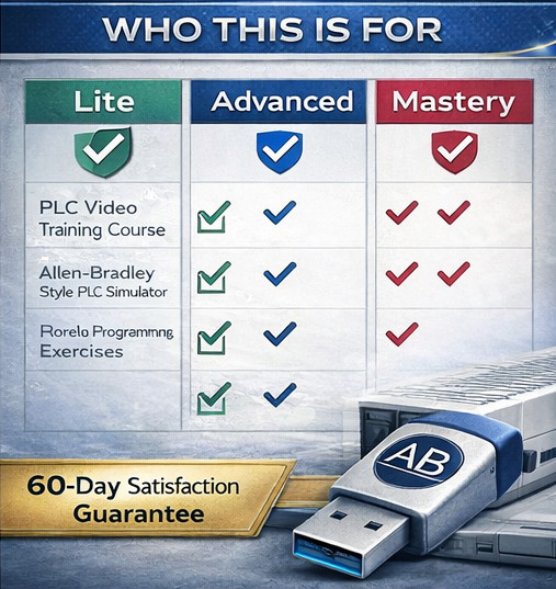 Allen Bradley PLC Trainer / Training & SIMULATOR | CD