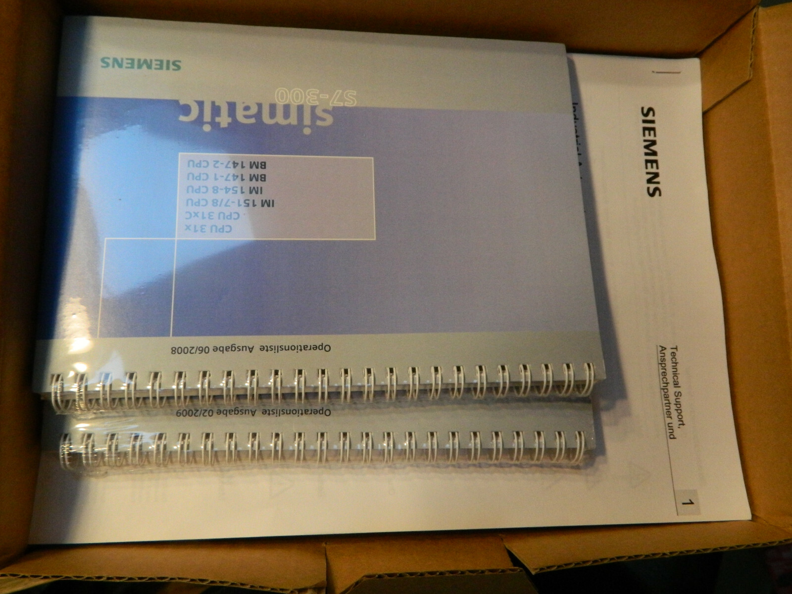 1 x Siemens S7-300 Handbücher 6ES7398-8FA10-8AA0 E-Stand 20