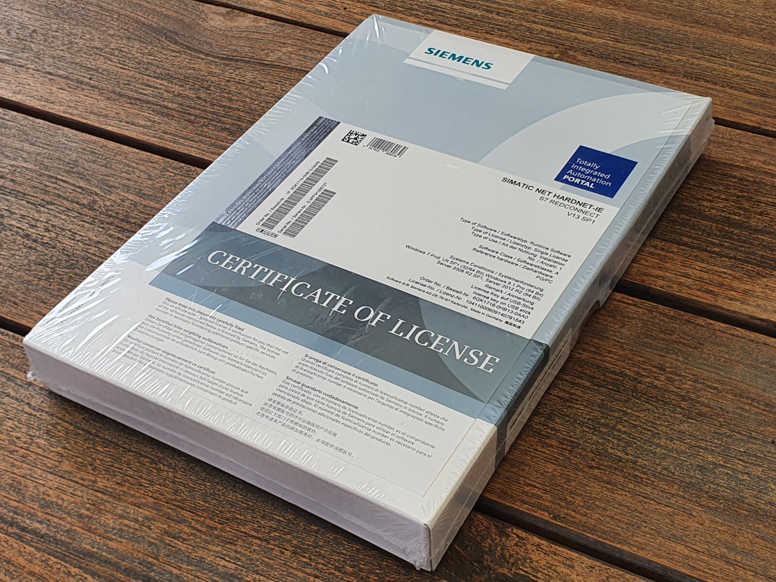 Siemens 6GK1716-0HB13-0AA0 SIMATIC NET HARDNET-IE S7 REDCONNECT V13 SEALED