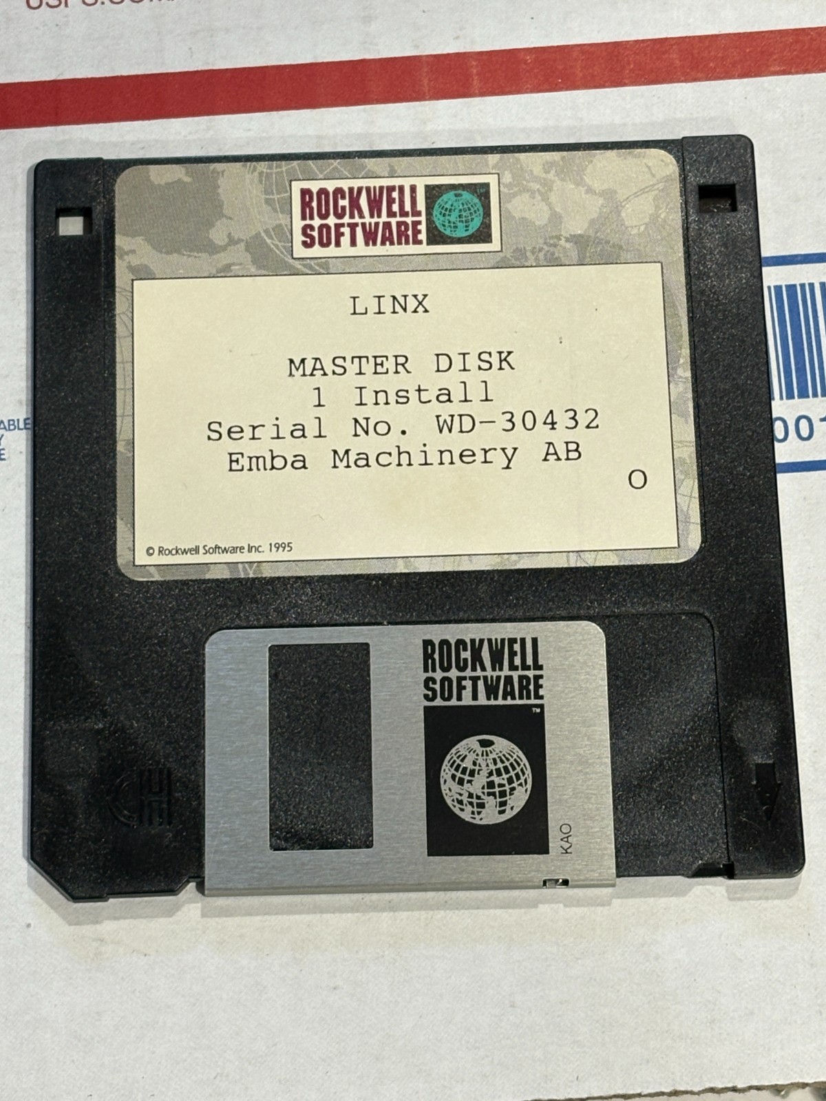 ALLEN-BRADLEY WKSTN DIAGNOSTIC & LINX PLC Software FOR EMBA MACHINE