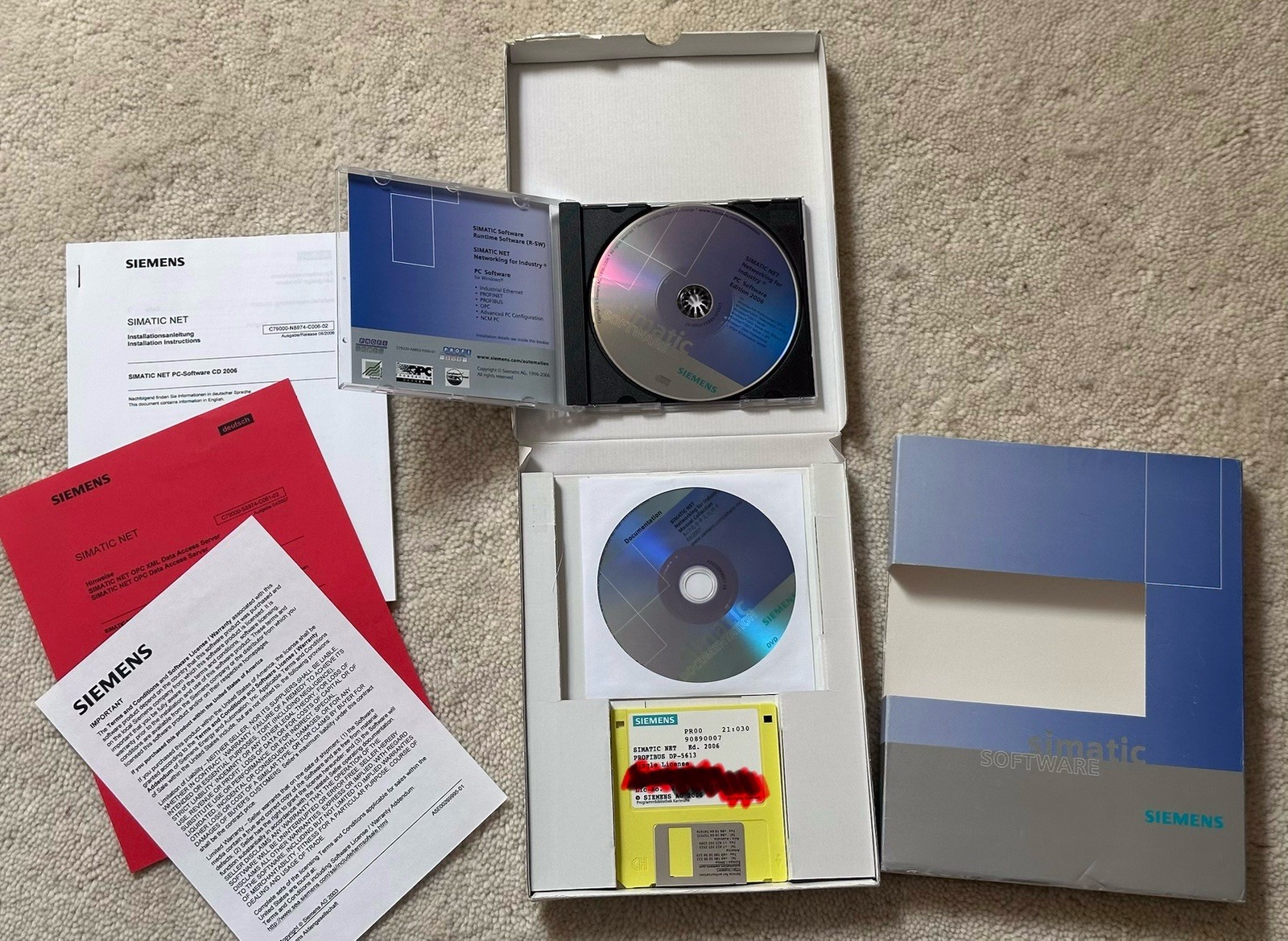 SIEMENS 6GK1713-5DB64-3AA0 SIMATIC NET SOFTWARE PB DP-5613 2006 ProfiBus
