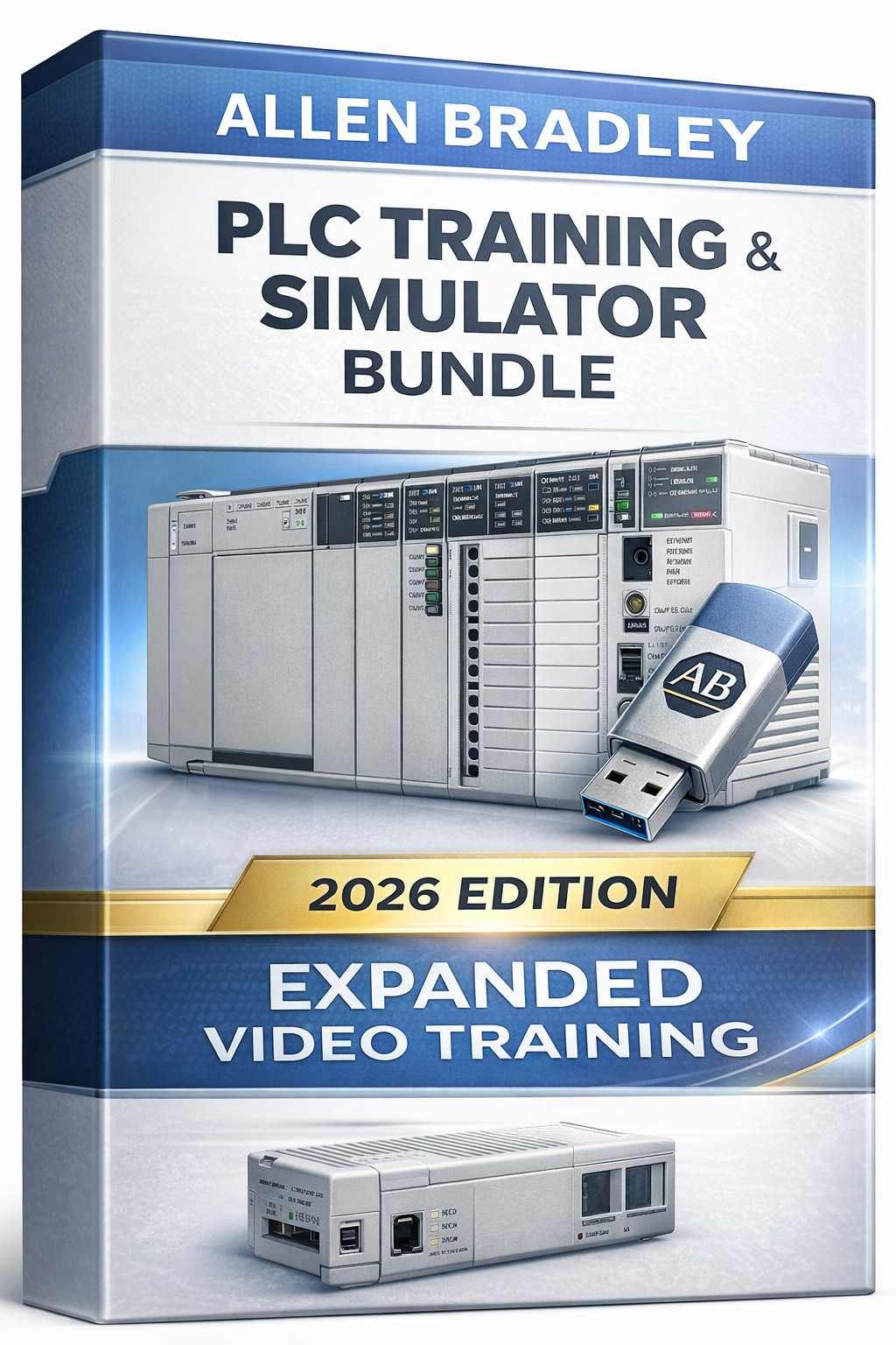 PLC TRAINER & VIDEO TRAINING COURSE | SIMULATOR | 2026 EDITION | USB & Link