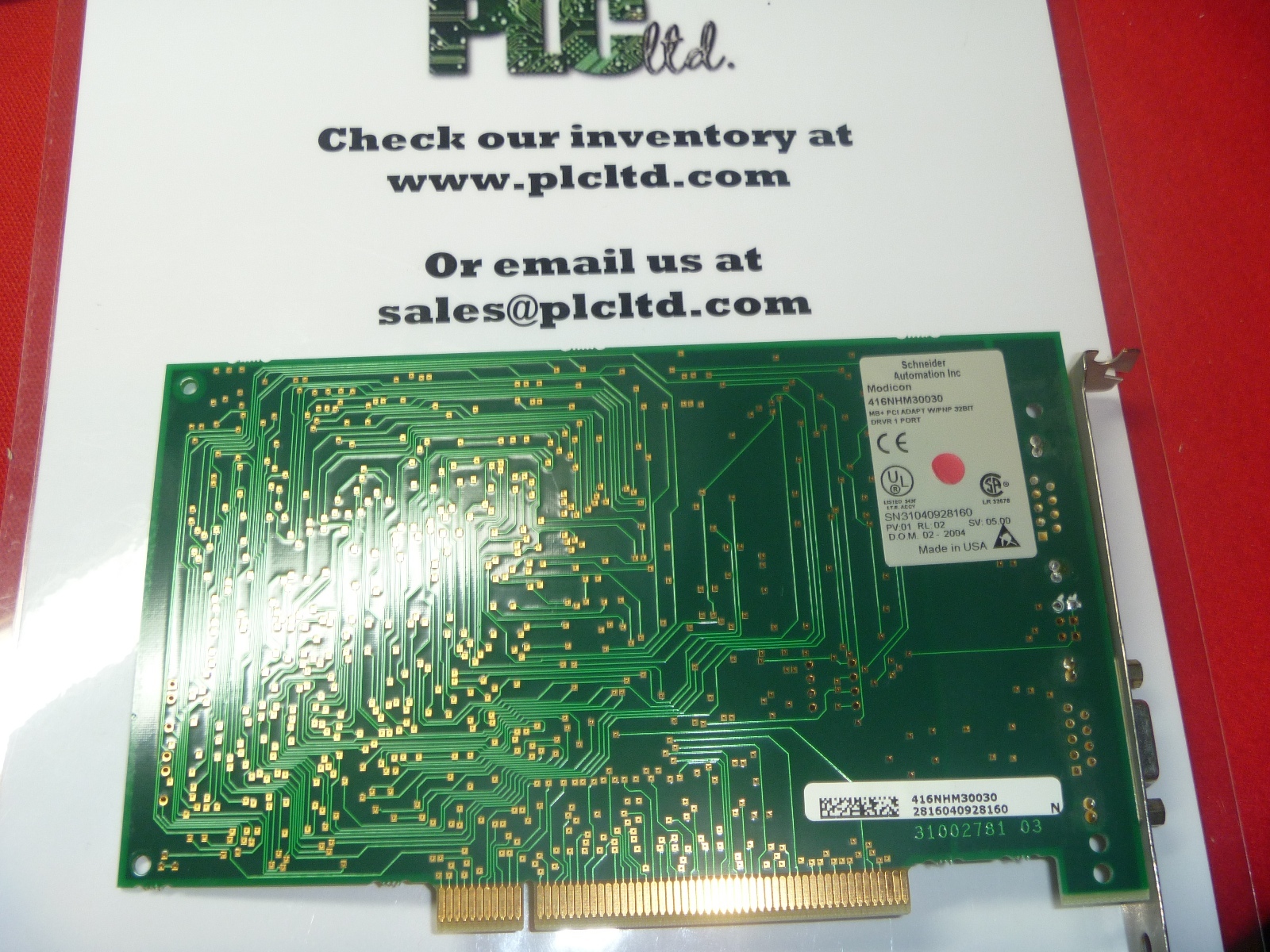 416NHM30030 Used Modicon PCMCIA MB+ Adapter with Driver Software 416-NHM-300-30