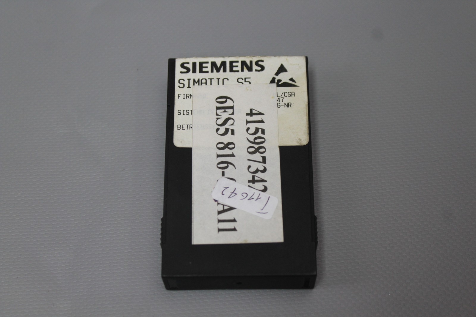 Siemens Simatic S5 6ES5816-0AA11 e:05 Module Used