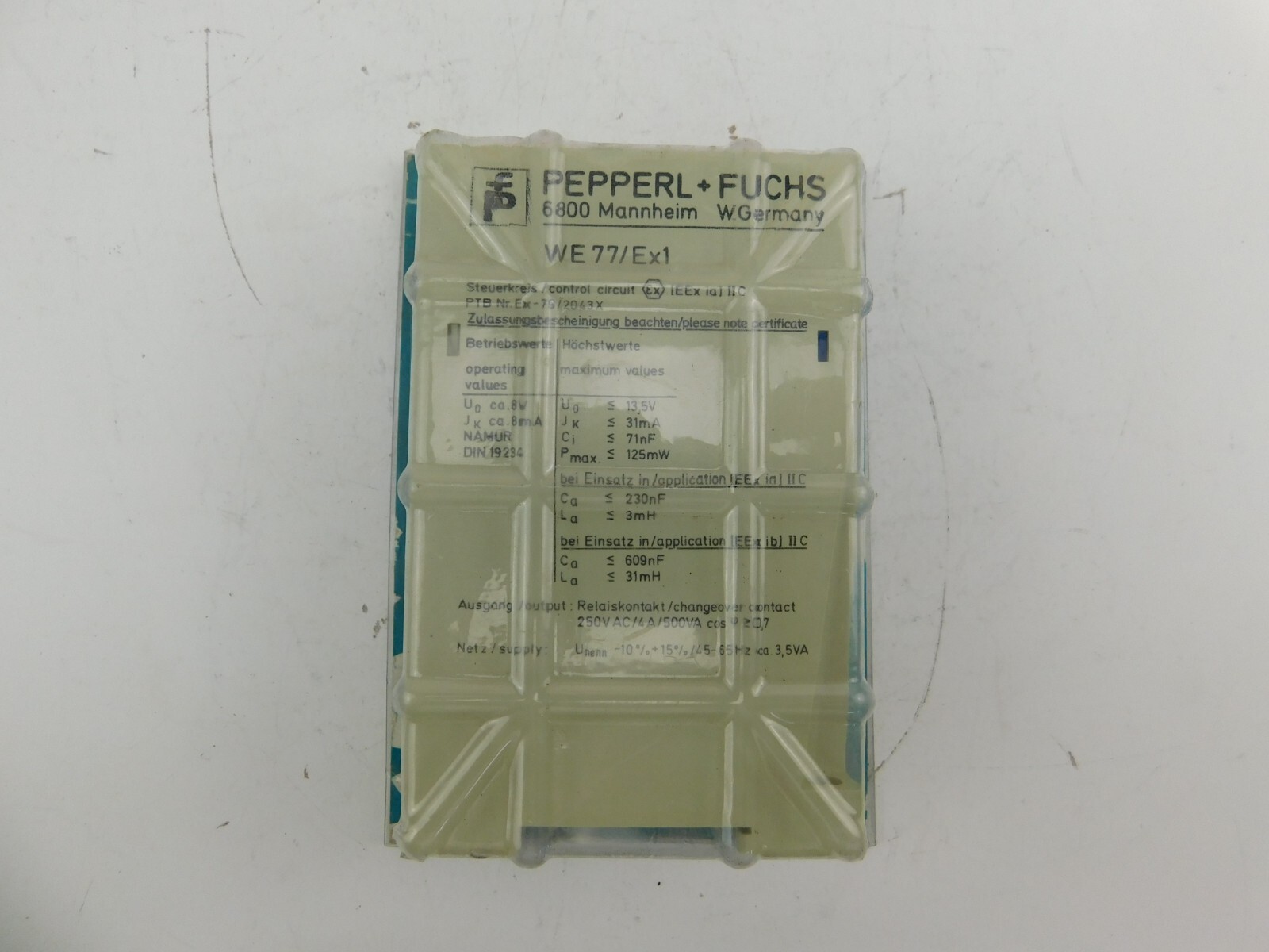 Pepperl+Fuchs WE77/Ex1 Isolation Amplifier