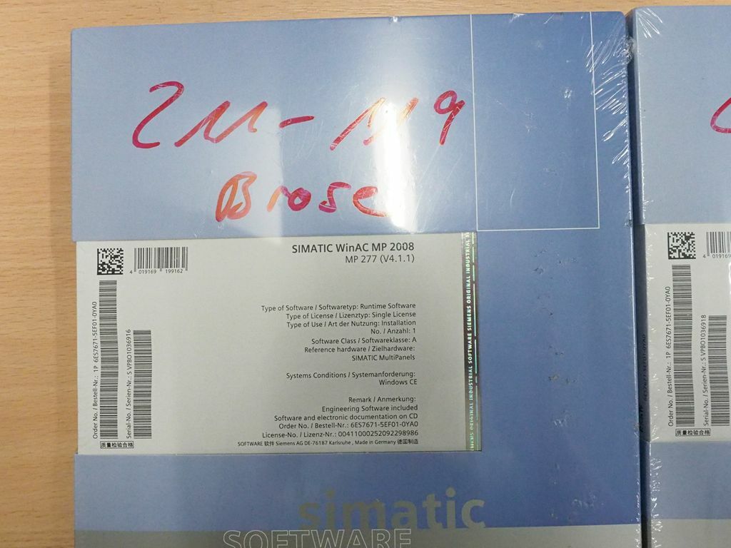 Siemens SIMATIC Software 5X WinAC MP 2008 WinCC V15 Sealed