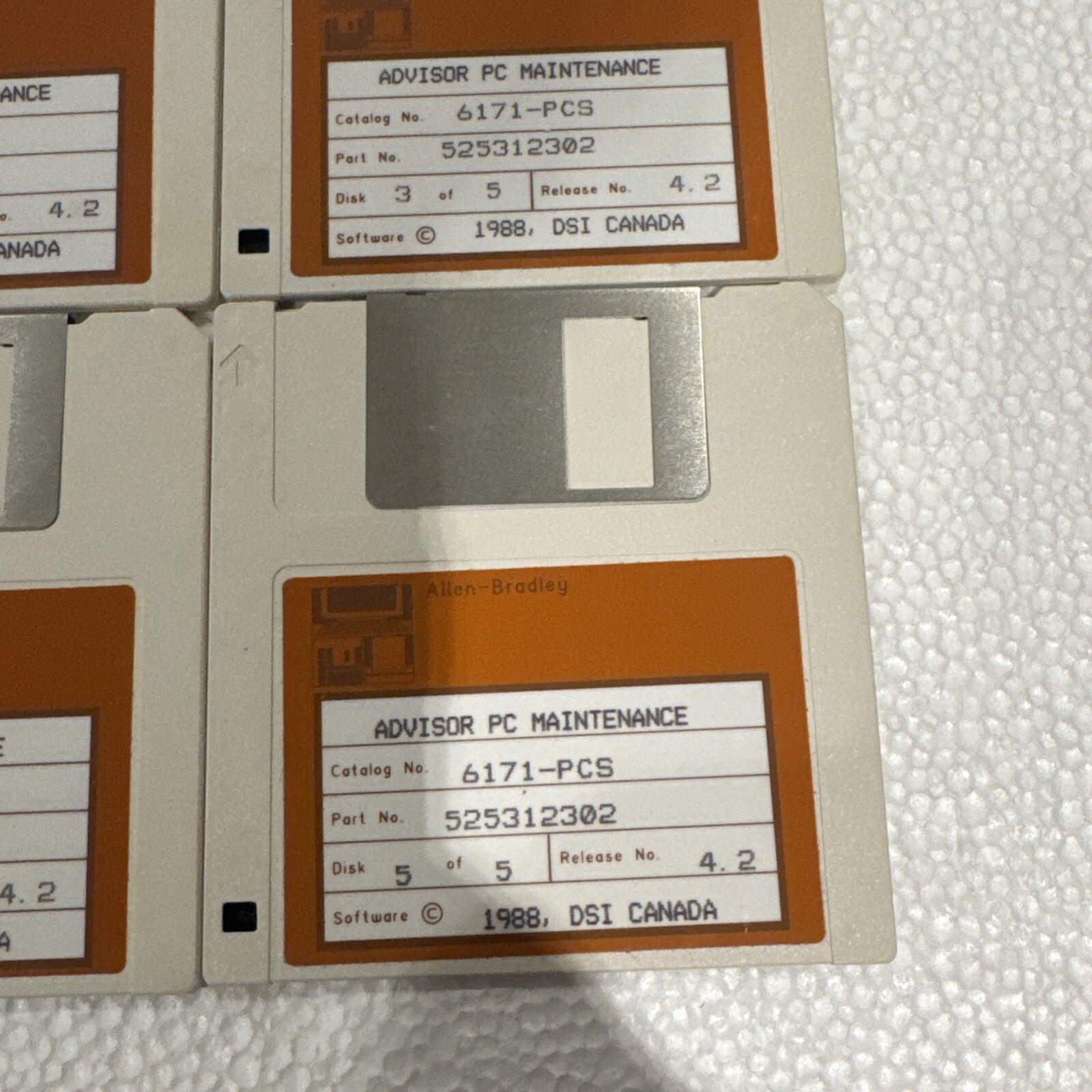 Allen bradley advisor pc sample app floppy disk Set