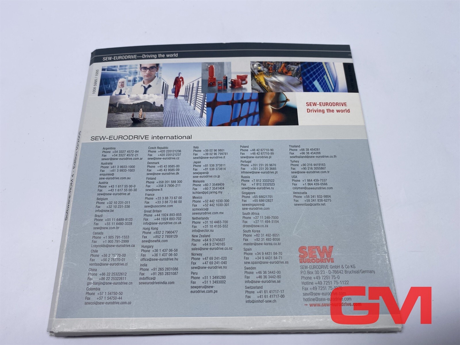 SEW Eurodrive Software-ROM 4 MOVITOOLS Version 4.30 Edition 10/2005 SW-ROM 4