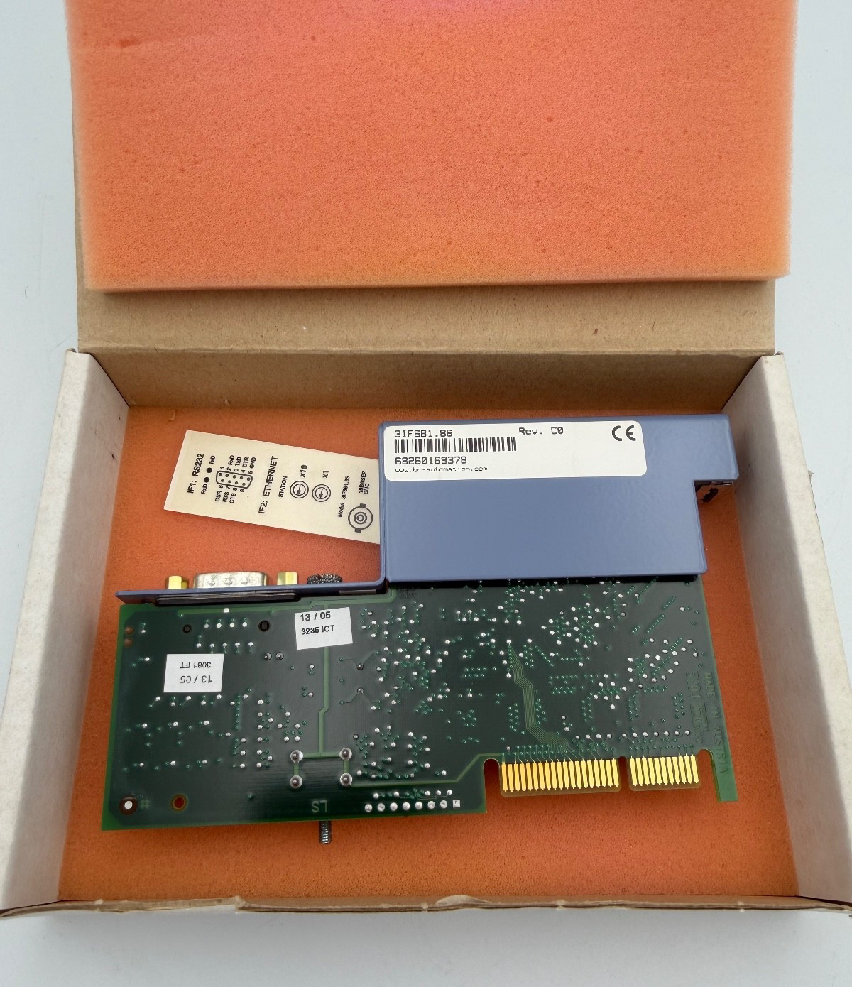 B&R 3IF681.86 REV.C0 Interface Module RS232 Ethernet RJ45 -FREE 2ND DAY AIR
