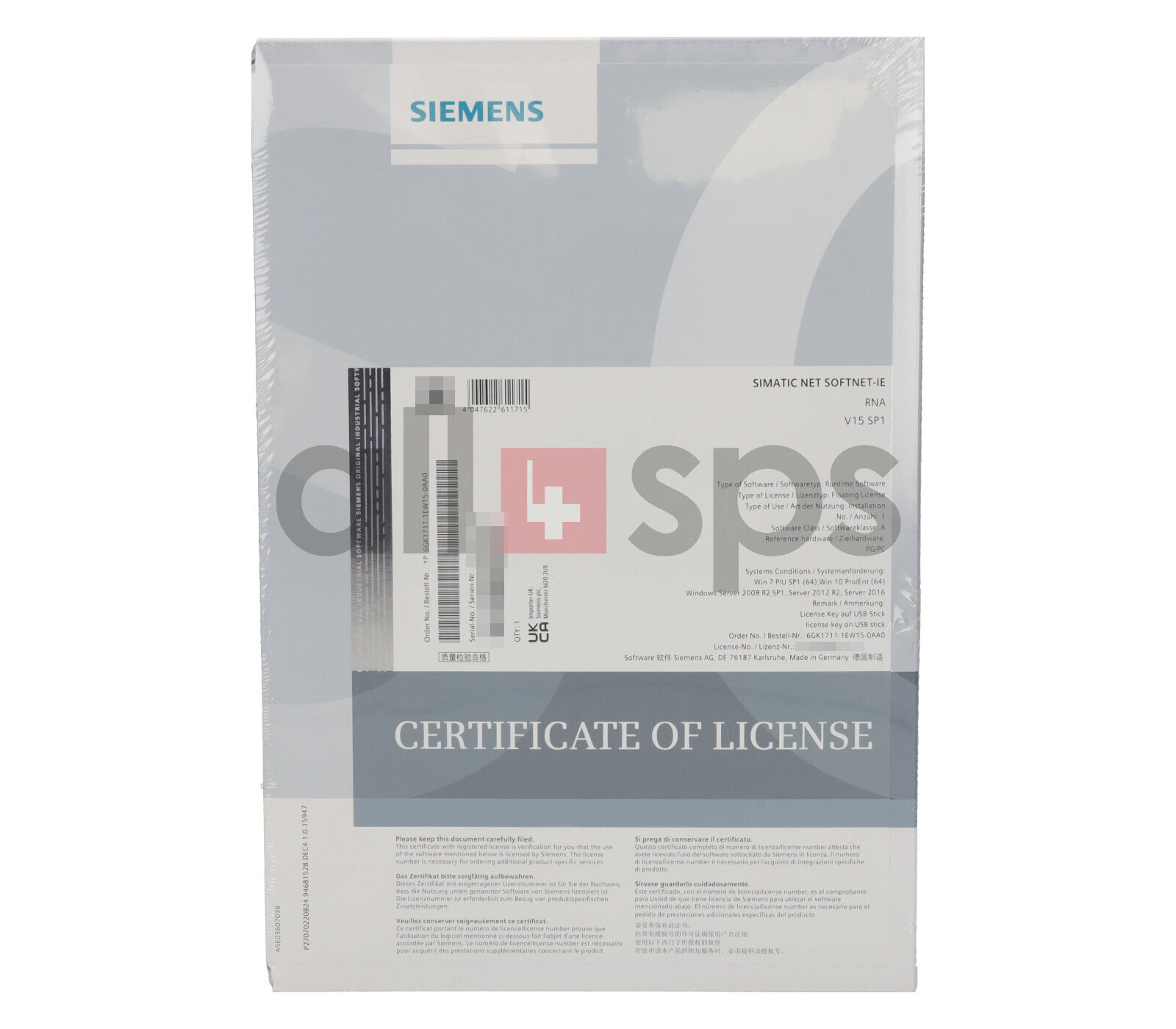 SIMATIC NET SOFTNET-IE RNA V15 SP1 – 6GK1711-1EW15-0AA0 (NS)