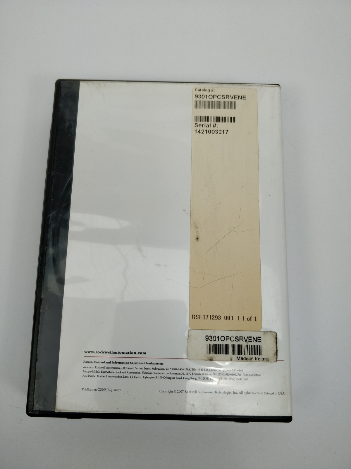Ab 9301-Opcsrvene Rockwell Software
