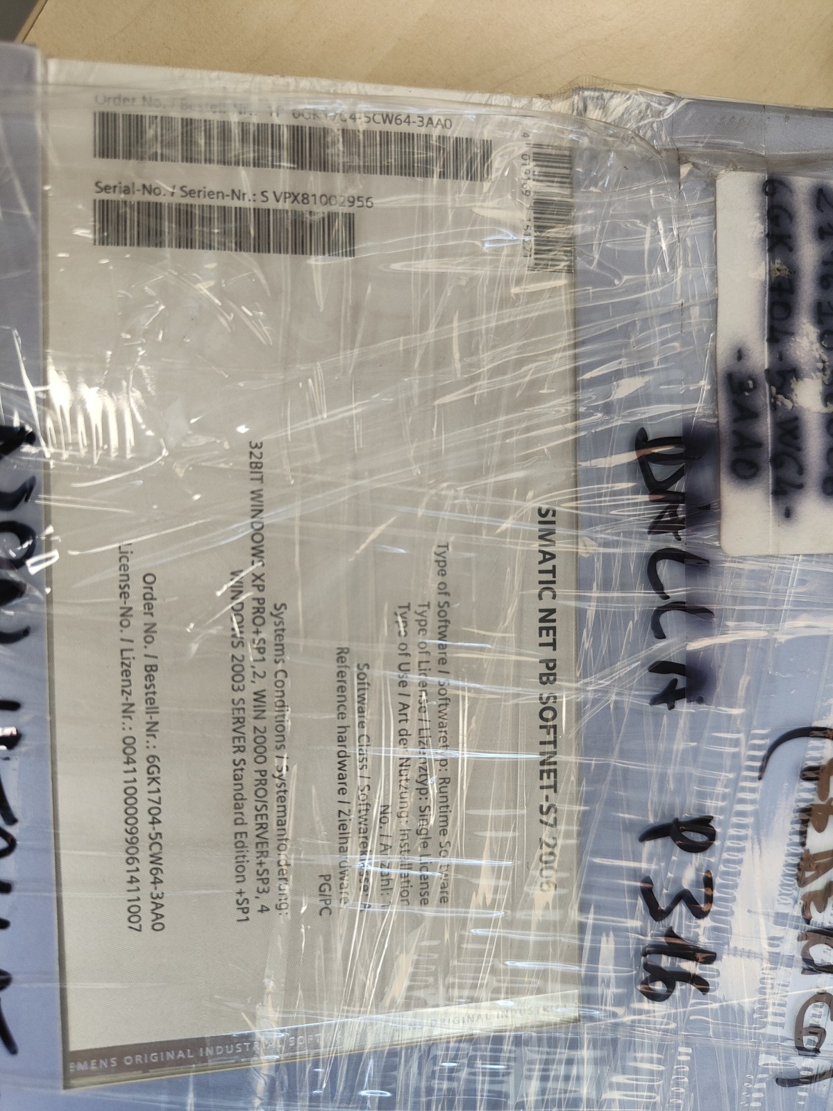 SIEMENS 6GK1704-5CW64-3AA0 SIMATIC NET PB SOFTNET-S7/2006