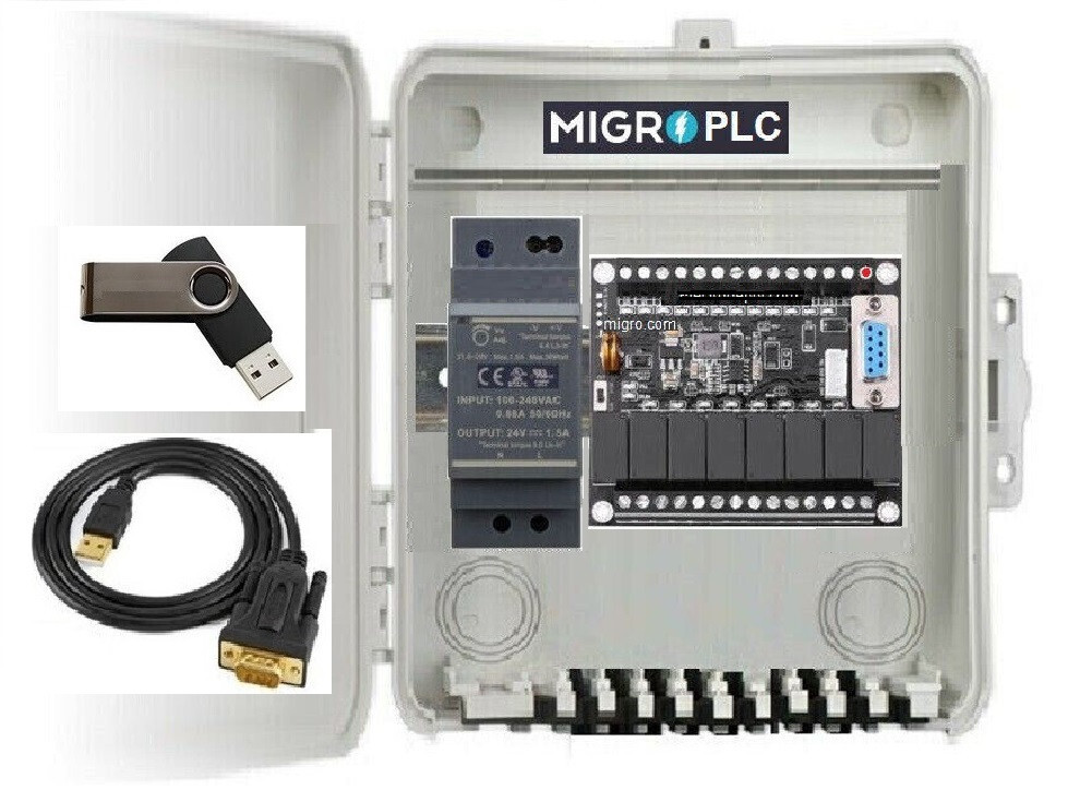 PLC Starter Kit Ladder Logic Professional Programmable Controller in Outdoor Box