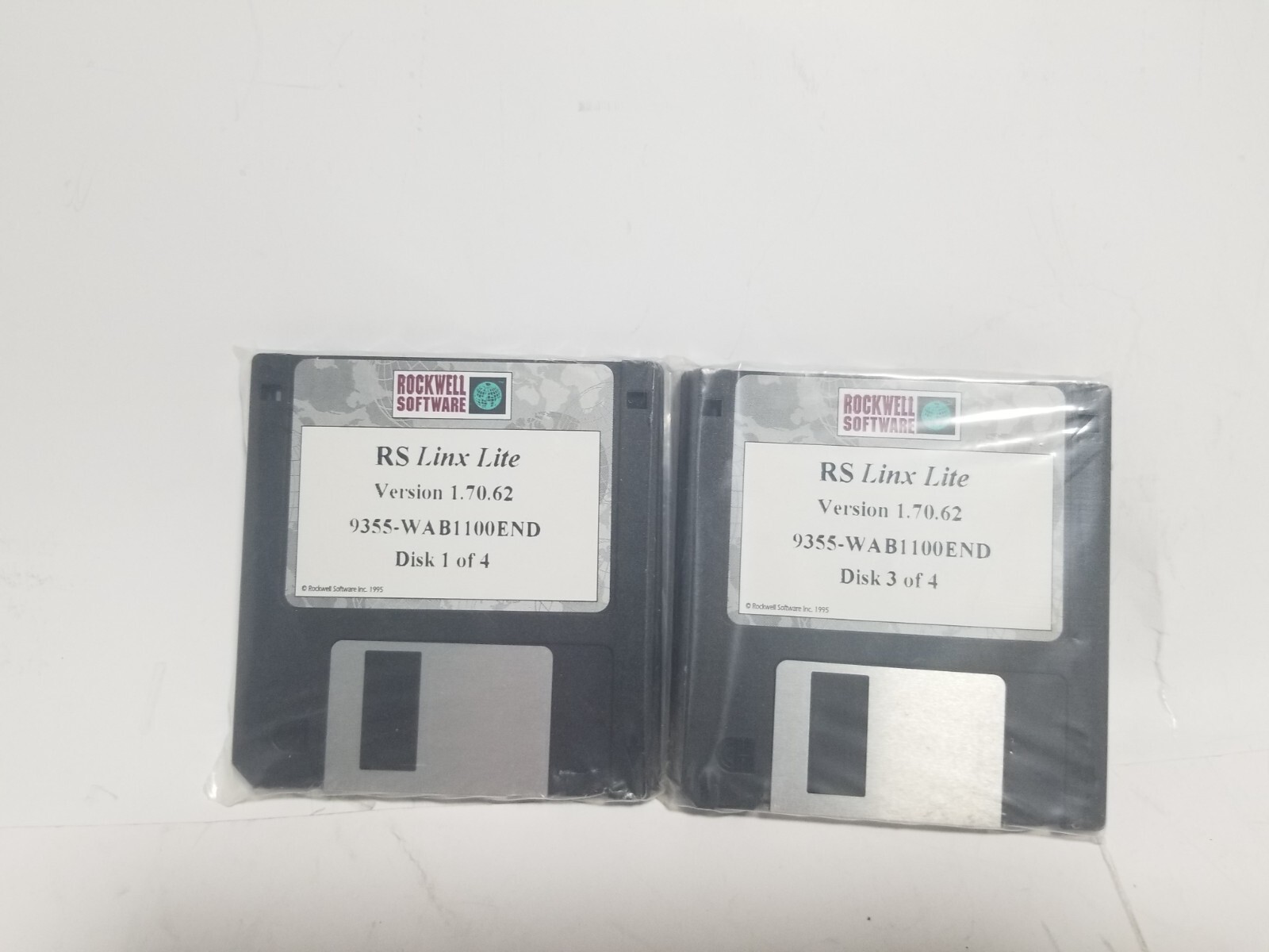 Rockwell Software RS Linx Lite 9355-WAB1100END . 4 Disks NEW