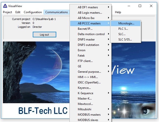 PC based HMI/SCADA with Unlimited Tags for Allen Bradley MicroLogix 1100/1400