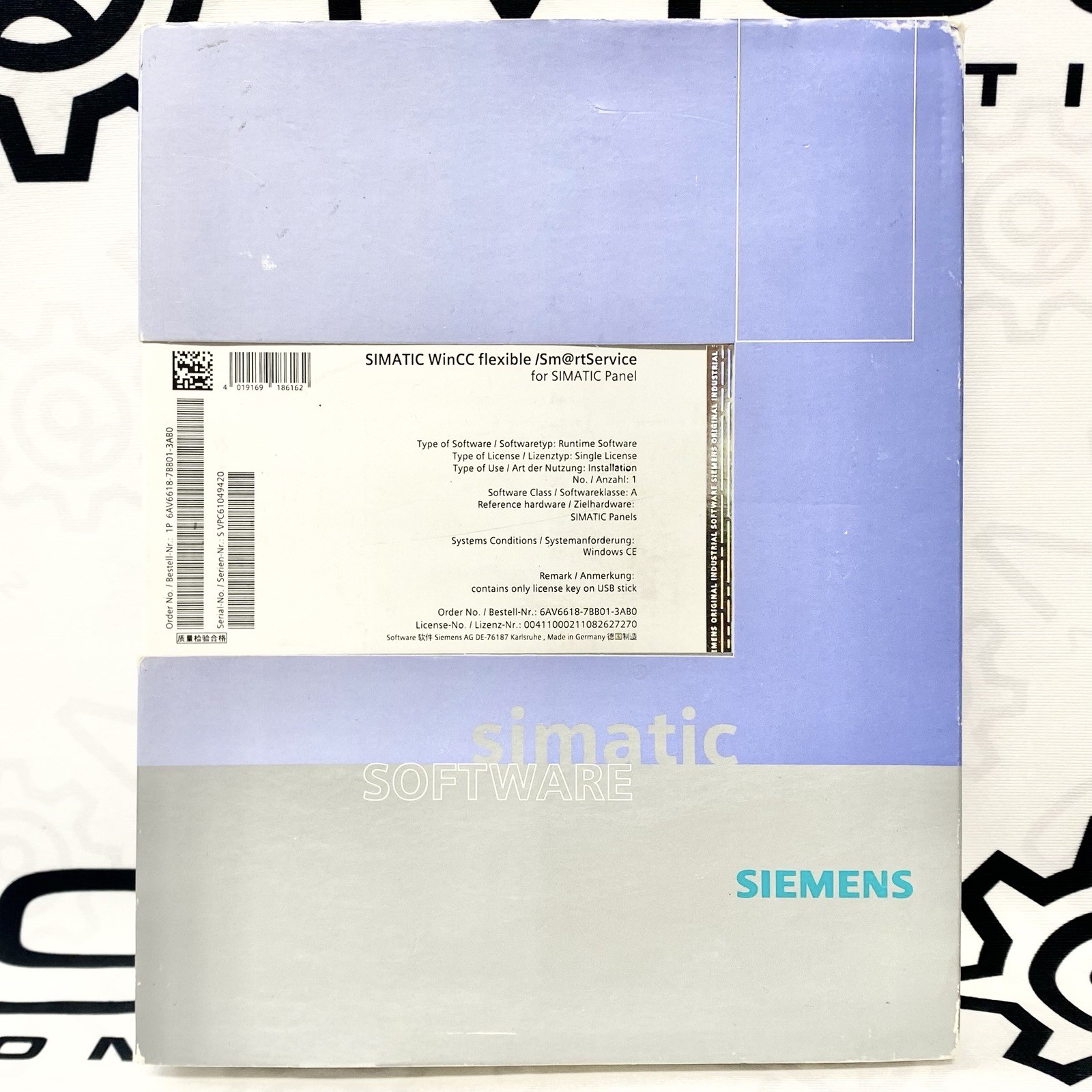 Siemens 6AV6618-7BB01-3AB0 SIMATIC WinCC flexible/Sm@rtService for SIMATIC Panel