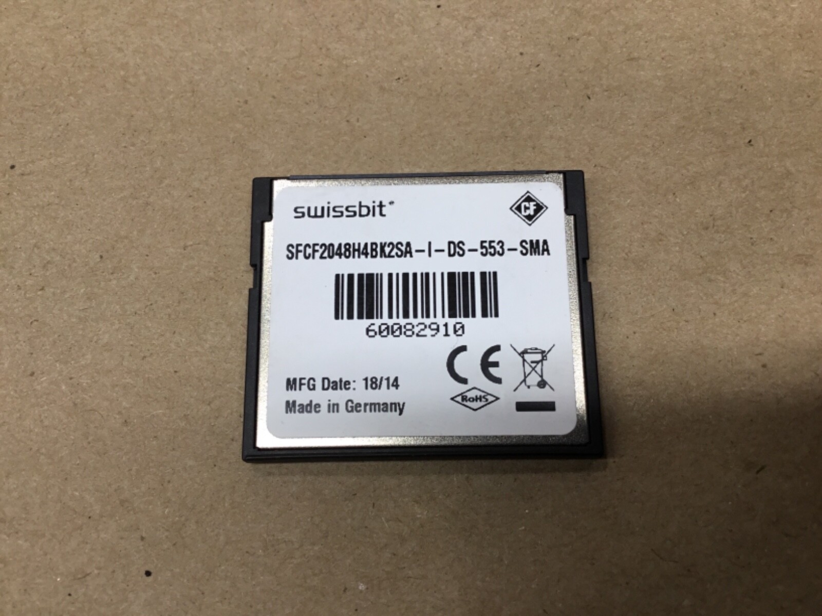 SIEMENS 6SL3054-0EG01-1BA0 SINAMICS S120 COMPACT FLASH CARD #37B25CW
