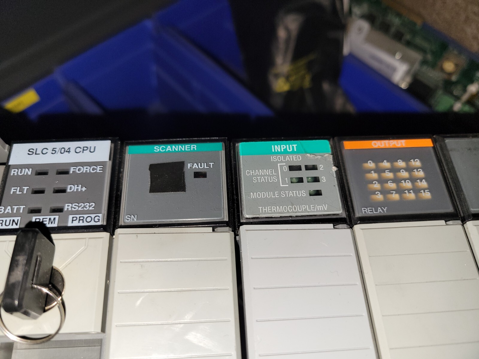 Allen bradley plc slc500 9slot input output