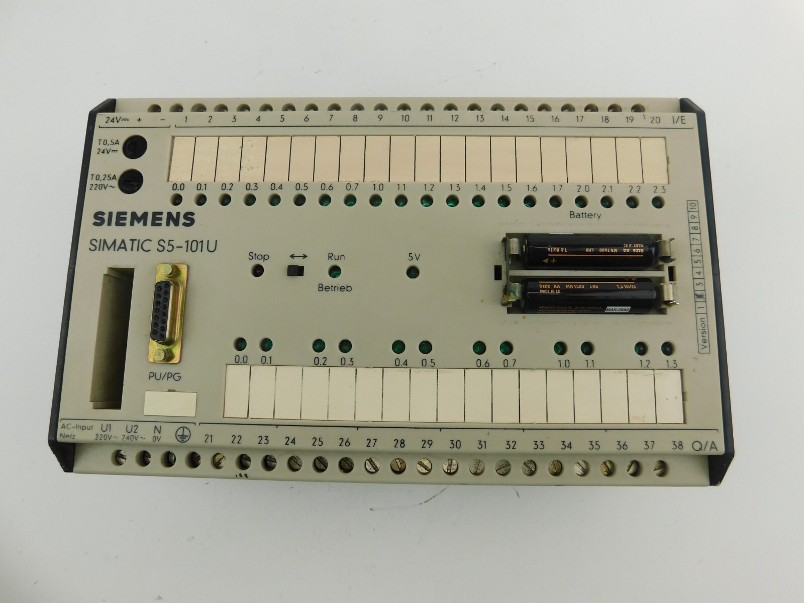 Siemens Simatic s5-101u 6es5 101-8ua11