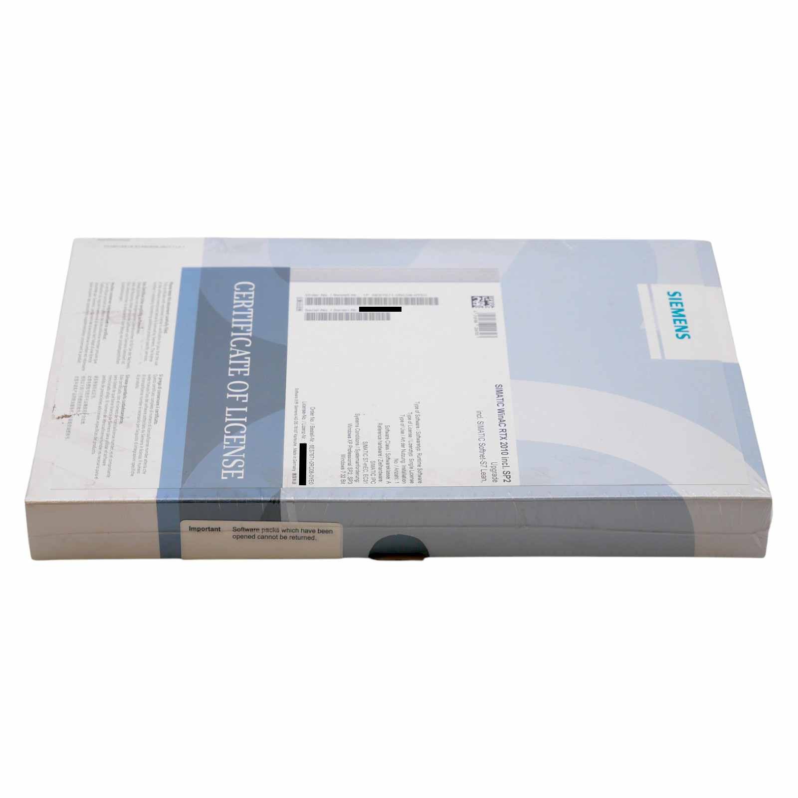 Siemens SIMATIC 6ES7671-0RC08-0YE0 WinAC RTX 2010 incl. SP2 -unused/original packaging-