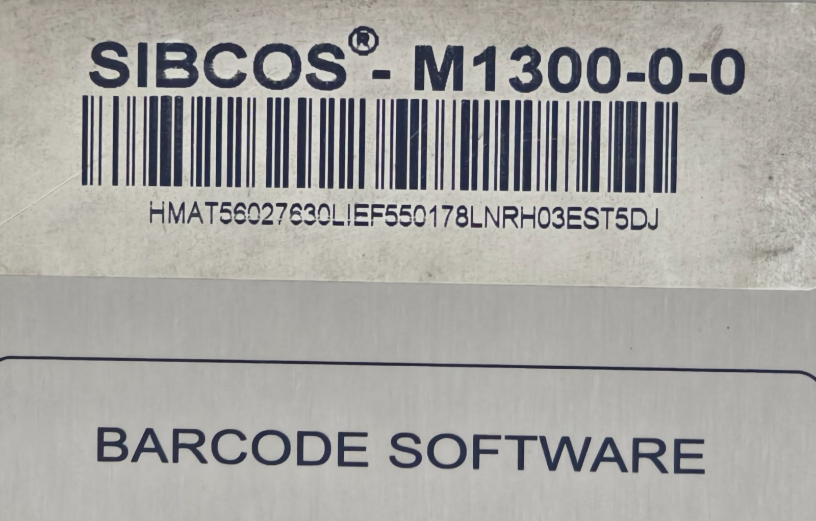 SIEMENS SIBCOS SIBCOSM1300 M1300-0-0 Barcode Software Control Unit Master