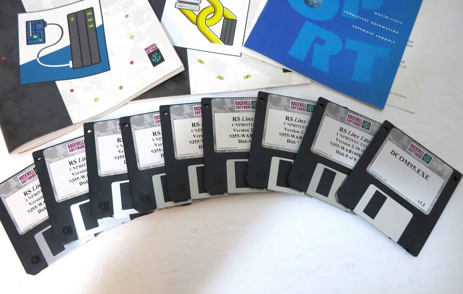 Allen Bradley 9355WAB100END RSLinx Lite PLC Software Rev 2.10.18 9355-WAB100END