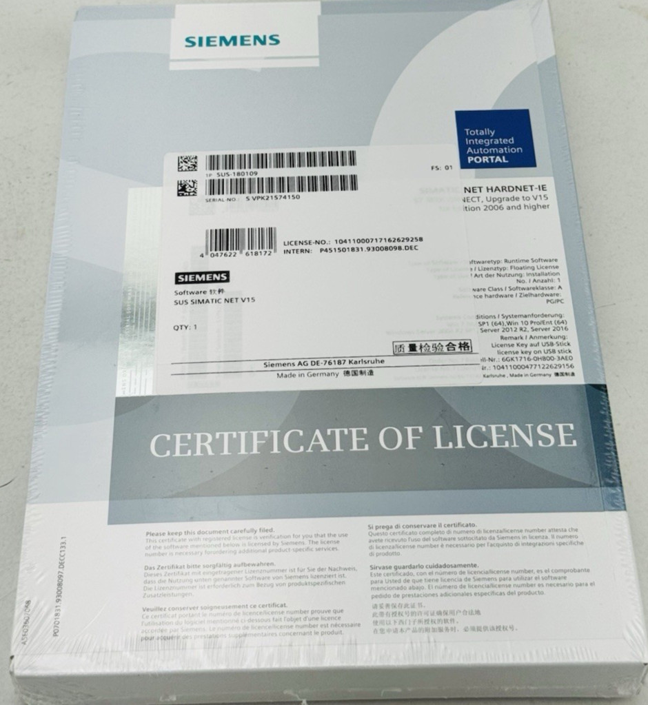 New! SIEMENS 6GK1716-0HB00-3AE0 S7 Reconnect SUS Simatic Net V15 * WARRANTY*