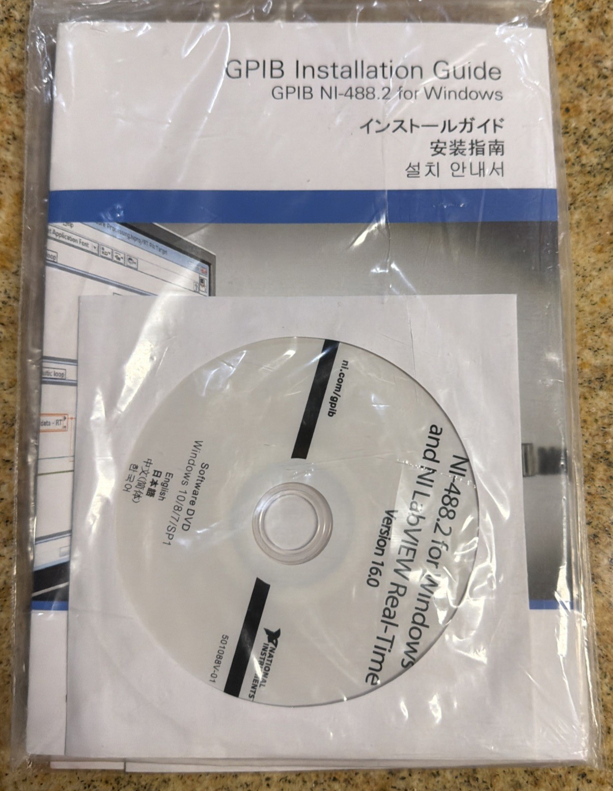 NATIONAL INSTRUMENTS NI-488.2 for Windows & LABVIEW REAL-TIME DVD