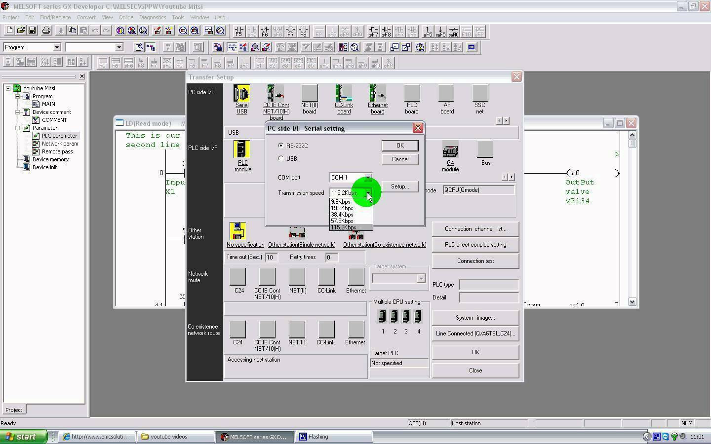 PLC Programmable Controller Kit FREE Ladder Logic Software GXDEV, USB Interface