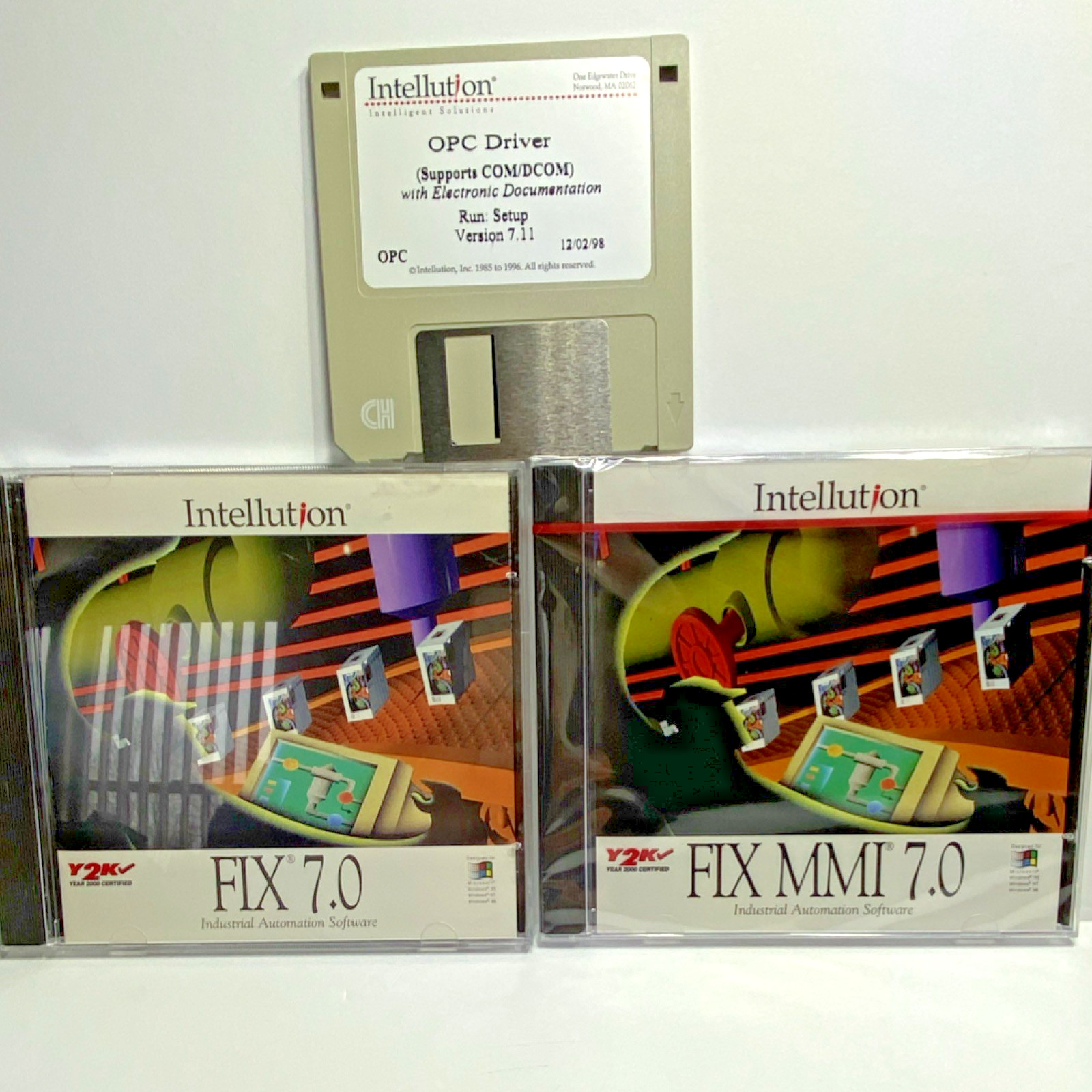 Intellution FIX 7.0 & FIX MMI 7.0 Industrial Automation Software CD Windows