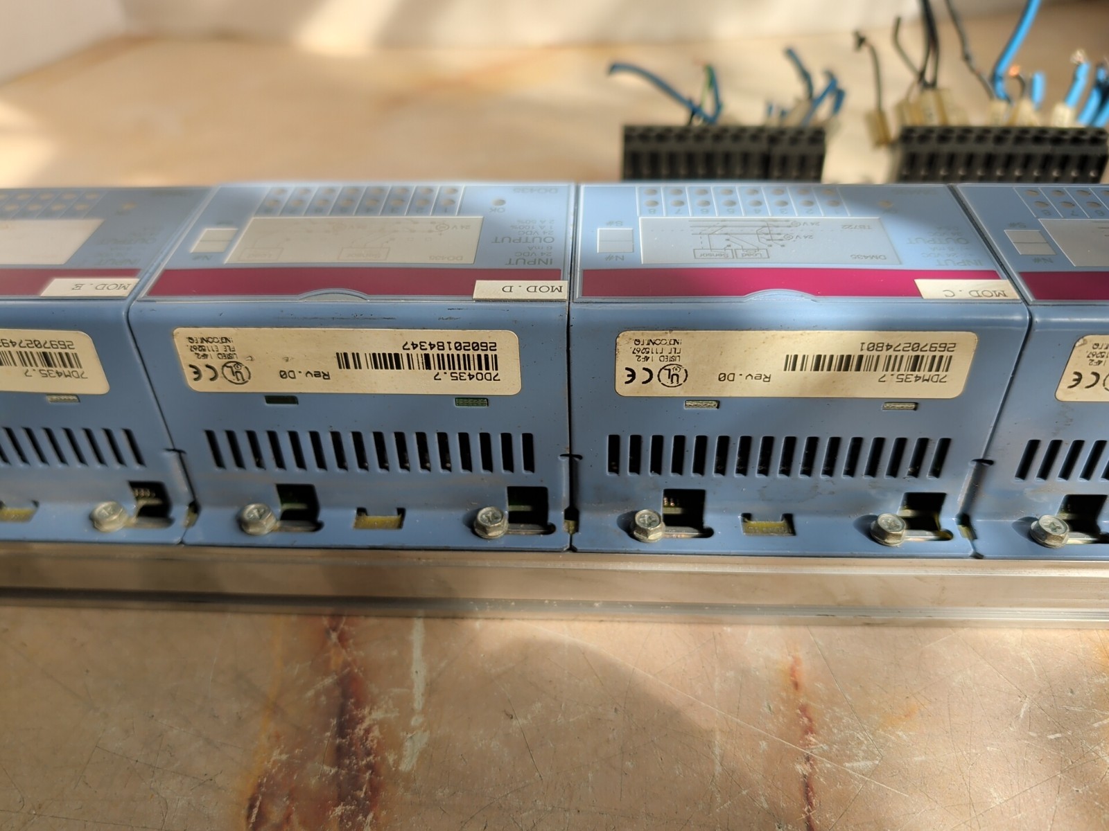 B&R AUTOMATION CP470 CPU W/ AF101 (2) DO435 (1) DM435 (3) DM435 (1) DO720 RACK