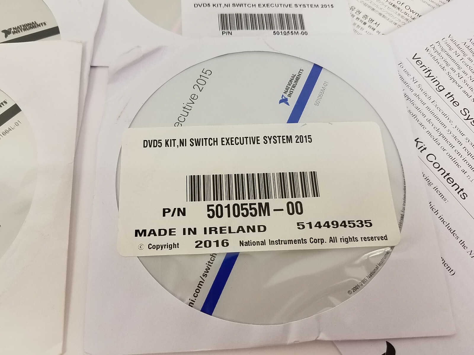 National Instruments NI Switch Executive 2015 DVD Set PXI Platform, SCXI Switch