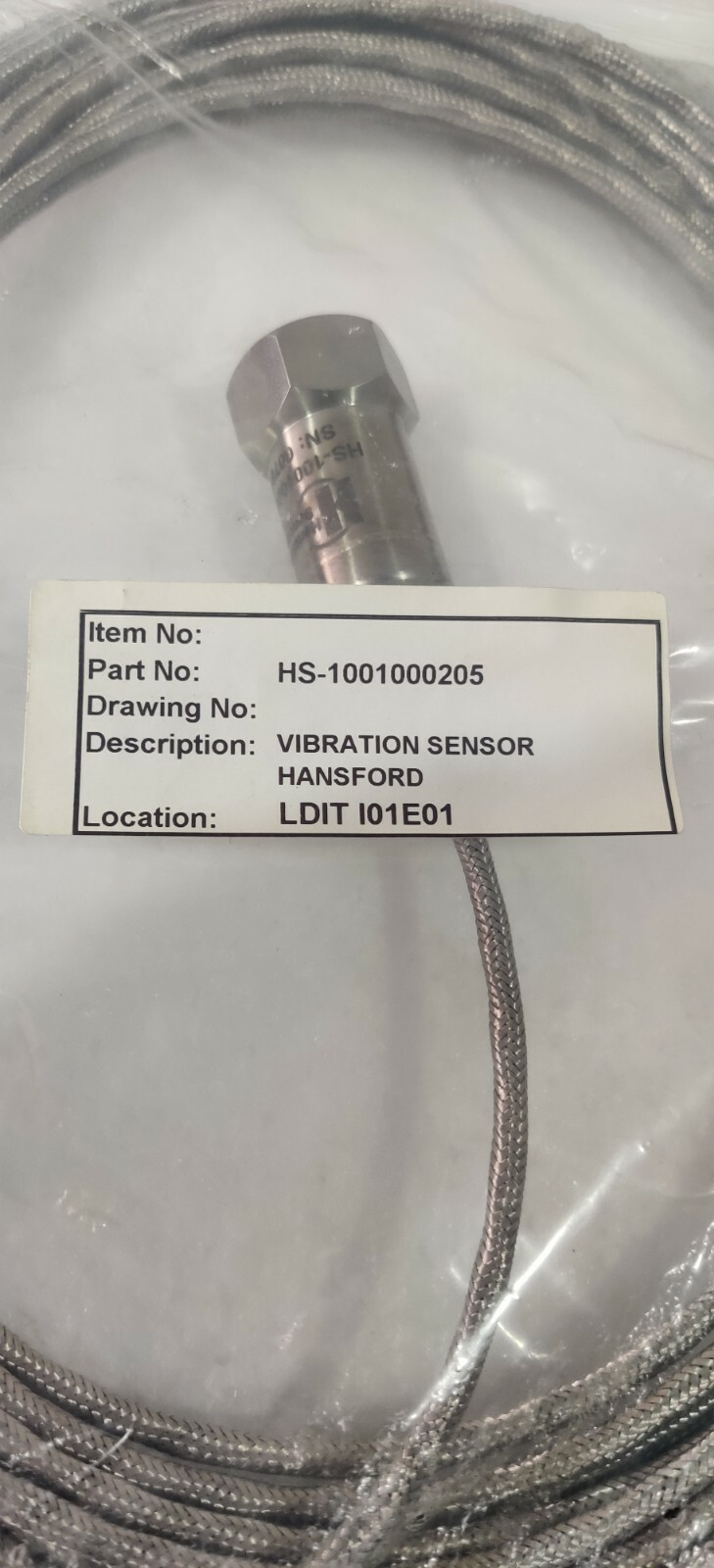 HANSFORD VIBRATION SENSOR HS-1001000205 NEW IN SILD