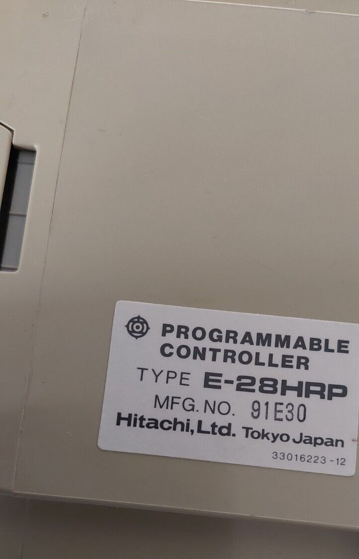 Hitachi – SPS Control – E-28HRP – Programmable Controller – 91E30 – Used