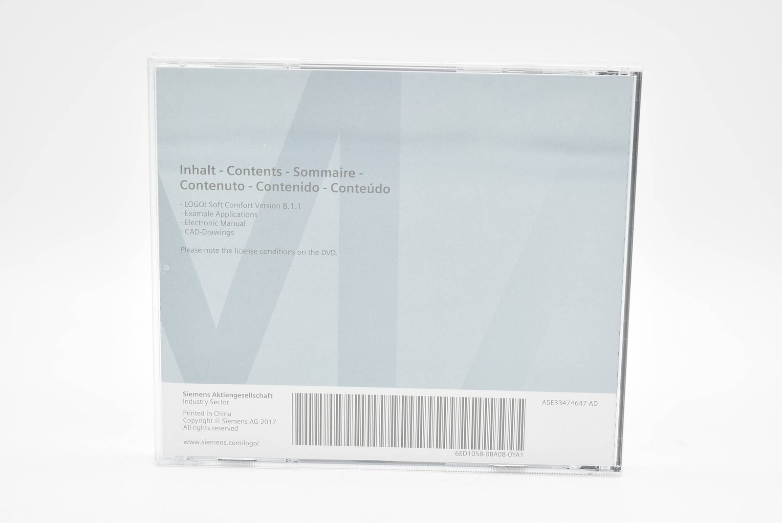 Siemens LOGO! Software Soft Comfort Version 8.1.1 6ED1058-0BA08-0YA1